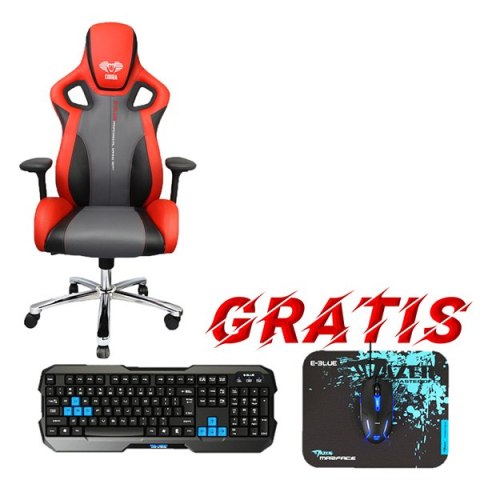 Dla gracza fotel E-Blue COBRA II, czerwony