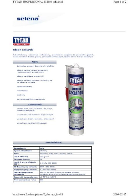 SILIKON SZKLARSKI I AKWARIOWY TYTAN 280ML BRĄZOWY TYTAN SILIKON SZKLARSKI I AKWARIOWY TYTAN 280ML BRĄZOWY TYTAN