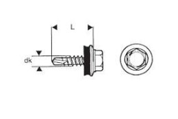 WKRĘT SAMOWIERTNY 4.8*35MM RAL 3013