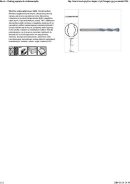 ZESTAW WIERTEŁ MULTICONSTRUCTION 4,5,6,6,8,10,12MM 7SZT.