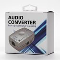 Konwerter do przesyłu sygnału audio, z cyfrowego na analogowy, Toslink F-Cinch F