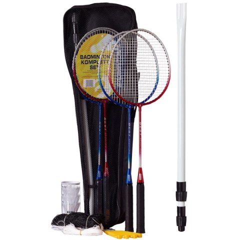 Zestaw do badmintona 5W1 słupki siatka rakiety lotki pokrowiec 500 Pro Best Sporting Zestaw do badmintona 5W1 słupki siatka rakiety lotki pokrowiec 500 Pro Best Sporting