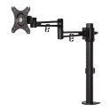 Regulowany uchwyt na monitor ,10KG ,zacisk ,17"-30" ,obrotowy ,czarny