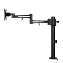 Regulowany uchwyt na monitor ,10KG ,zacisk ,17"-30" ,obrotowy ,czarny