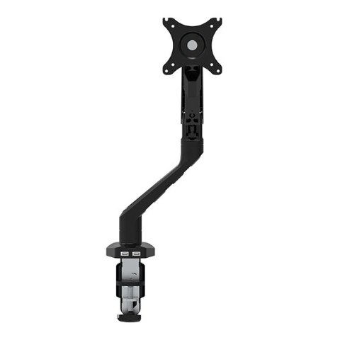 Regulowany uchwyt na monitor ,2-9KG ,mocowanie na zacisk ,17"-30" ,USB HUB ,75x75/100x100 ,srebrny Regulowany uchwyt na monitor ,2-9KG ,mocowanie na zacisk ,17"-30" ,USB HUB ,75x75/100x100 ,srebrny