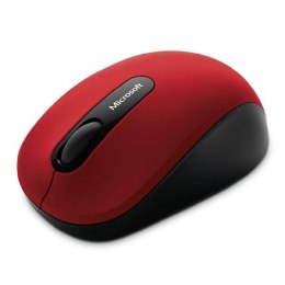 Microsoft Mysz Bluetooth Mobile Mouse 3600, 1000DPI, Bluetooth, optyczna, 3kl., 1 scroll, bezprzewodowa, czerwona, 1 szt AA, kla