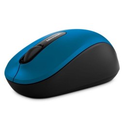 Microsoft Mysz Bluetooth Mobile Mouse 3600, 1000DPI, Bluetooth, optyczna, 3kl., 1 scroll, bezprzewodowa, niebieska, 1 szt AA, kl