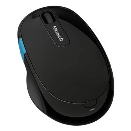 Microsoft Mysz Sculpt Comfort Mouse, 4000DPI, 2.4 [GHz], optyczna, 6kl., 1 scroll, bezprzewodowa, czarna, 2 szt AA, klasyczna, B