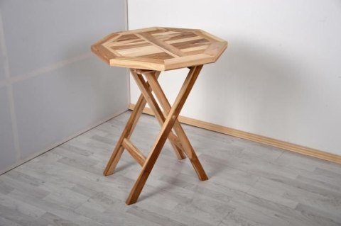 Komplet 2 x składane krzesła 1 x stolik DIVERO z drewna tekowego Divero Komplet 2 x składane krzesła 1 x stolik DIVERO z drewna tekowego Divero