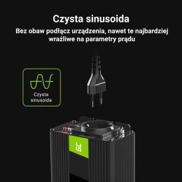 Przetwornica napięcia Inwerter Green Cell 12V na 230V 150W/300W Czysta sinusoida