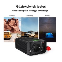 Przetwornica napięcia Inwerter Green Cell 12V na 230V 150W/300W Czysta sinusoida