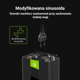 Przetwornica napięcia Inwerter Green Cell 24V na 230V 150W/300W Modyfikowana sinusoida