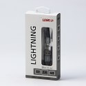 Kabel USB (2.0), USB A M- Apple Lightning M, 2m, MFi certifikat, 5V/2,4A, srebrny, Logo, box, oplot nylonowy, aluminiowa osłona 