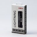 Kabel USB (2.0), USB C M- Apple Lightning M, 2m, MFi certifikat, 5V/3A, czarny, Logo, box, oplot nylonowy, aluminiowa osłona złą