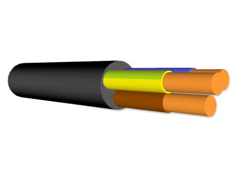 Przewód elektryczny N2XH-J(O) 3x1.5 0.6/1 kV B2ca (500m) Q-LANTEC