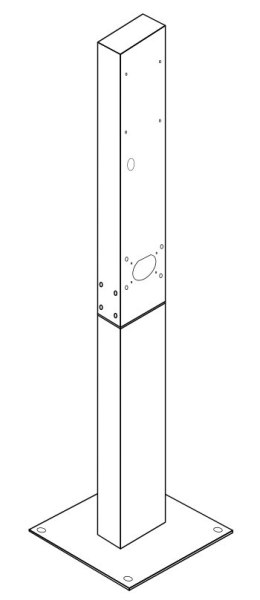 Słupek montażowy GC EV Stand do stacji ładowania samochodów elektrycznych Wallbox