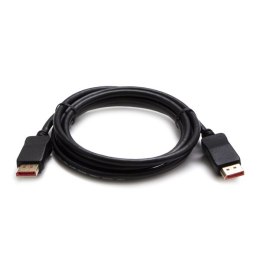 DisplayPort M- DisplayPort M, 1.4, 2m, pozłacane końcówki, czarny, 8K@60Hz, 32,4Gb/s