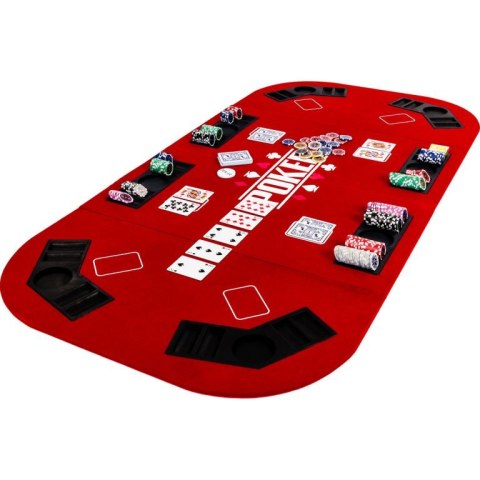 Składana mata do pokera - czerwona GamesPlanet® Składana mata do pokera - czerwona GamesPlanet®