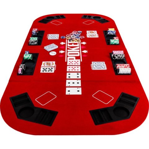Składana mata do pokera - czerwona GamesPlanet® Składana mata do pokera - czerwona GamesPlanet®