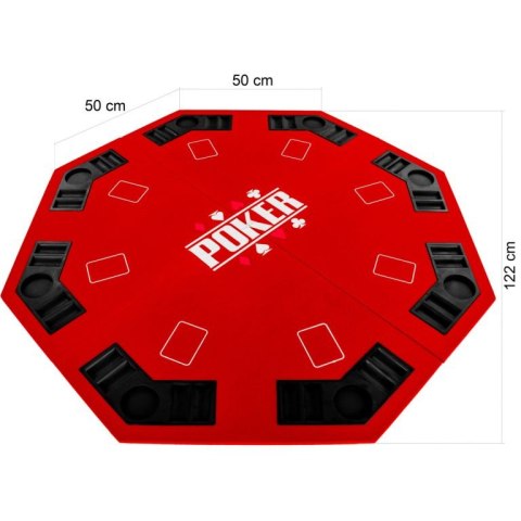 Składana mata do pokera - czerwona GamesPlanet® Składana mata do pokera - czerwona GamesPlanet®