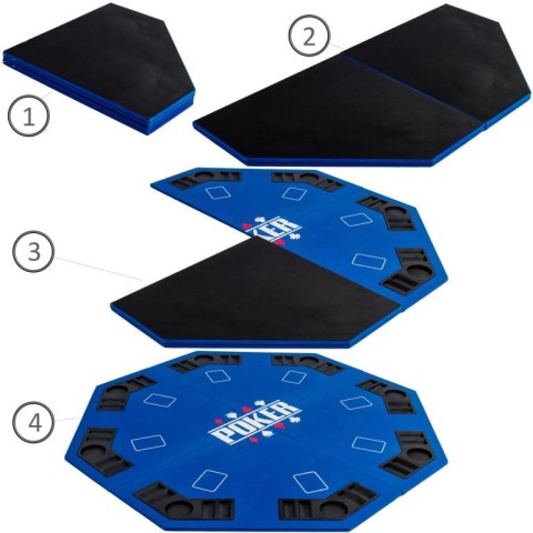 Składana mata do pokera - czerwona GamesPlanet® Składana mata do pokera - czerwona GamesPlanet®