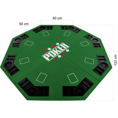 Składana mata do pokera - zielona GamesPlanet®