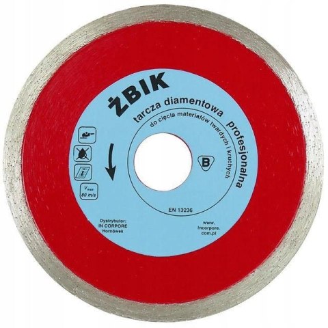 TARCZA DIAMENTOWA GŁADKA ŻBIK 250MM IN CORPORE