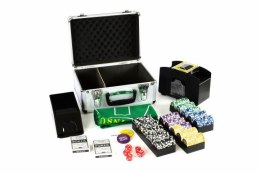 Pokerowy zestaw DELUXE 300 żetonów w walizce z akcesoriami Garthen