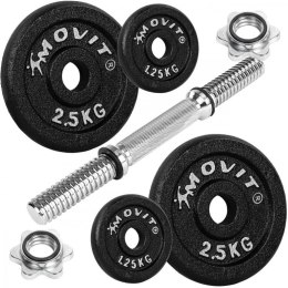 Jednoręczna sztanga żeliwna MOVIT - 10 kg MOVIT