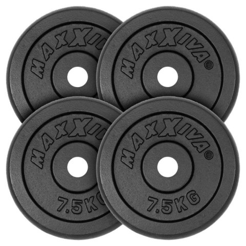 MAXXIVA Zestaw 4 ciężarków do hantli o łącznej wadze 30 kg, MAXXIVA® MAXXIVA Zestaw 4 ciężarków do hantli o łącznej wadze 30 kg, MAXXIVA®