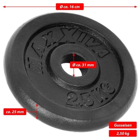 MAXXIVA Zestaw 4 obciążników do hantli o łącznej wadze 10 kg MAXXIVA® MAXXIVA Zestaw 4 obciążników do hantli o łącznej wadze 10 kg MAXXIVA®