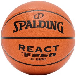 Piłka do kosza Spalding React TF-250 rozm. 5 brązowa 76803Z