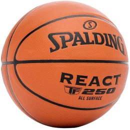 Piłka do kosza Spalding React TF-250 rozm. 5 brązowa 76803Z