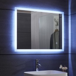 Aquamarin Lustro łazienkowe z oświetleniem LED, 100 x 60 cm