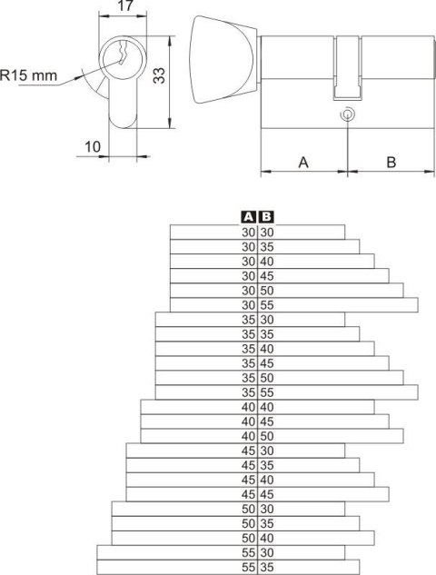 WKŁADKA Z GAŁKĄ MOSIĘŻNA WG-54 30/35 LOB WKŁADKA Z GAŁKĄ MOSIĘŻNA WG-54 30/35 LOB