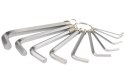 KLUCZE HEX ZESTAW 10-CZĘŚCIOWY 1,5-10MM CR-V YATO