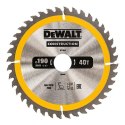 PIŁA TARCZOWA DO DREWNA 190/30MM, 40 ZĘBÓW DEWALT