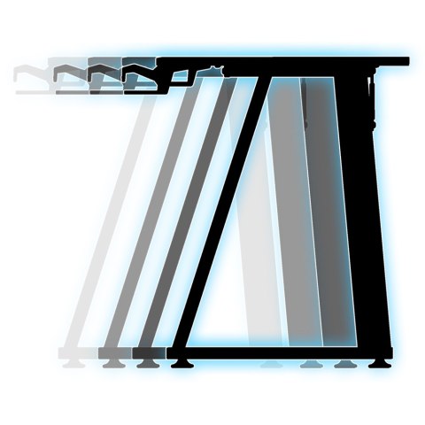 ULTRADESK Biurko dla gracza ENTER V2, 100x60 cm, 75cm, z uchwytem na słuchawki, kompaktowy rozmiar ULTRADESK Biurko dla gracza ENTER V2, 100x60 cm, 75cm, z uchwytem na słuchawki, kompaktowy rozmiar