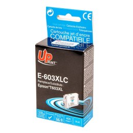 UPrint kompatybilny ink / tusz z C13T03A24010, 603XL, cyan, 400s, 9ml, E-603XLC, dla Epson Expression Home XP-2100, 2105, 3100, 