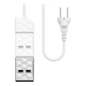 Moduł 250V, PowerStrip Moduł 2xUSB, biała, POWERCUBE, 16A