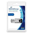 MediaRange USB flash disk, USB 2.0, 32GB, czarny, MR911, USB A, swivel / twister