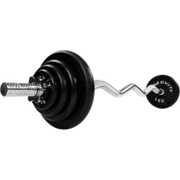 Gryf sztanga łamana Profi 26 kg gryf + zestaw obciążeń MOVIT