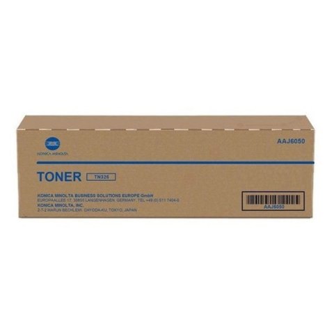 Konica Minolta oryginalny toner AAJ605H, black, 12500s, TN326, Połowa pojemności, Konica Minolta Bizhub 308e, 368e, O Konica Minolta oryginalny toner AAJ605H, black, 12500s, TN326, Połowa pojemności, Konica Minolta Bizhub 308e, 368e, O