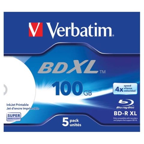 Verbatim BD-R XL, Hard Coat, jewel box, 43789, 4x, 1 szt., do archiwizacji danych