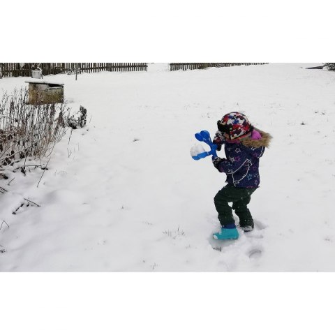 Śnieżkomat ballmaker snowball do robienia kulek śnieżnych podwójny niebieski Śnieżkomat ballmaker snowball do robienia kulek śnieżnych podwójny niebieski