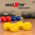 MAXXIVA Zestaw hantli winylowych 2 x 1 kg, żółty MAXXIVA®