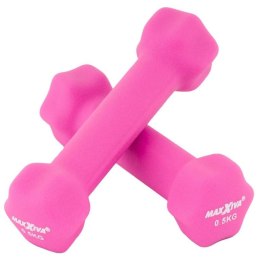 MAXXIVA Zestaw hantli z pokrowcem neoprenowym 2 x 0,5 kg, ró MAXXIVA®