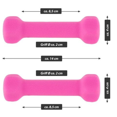 MAXXIVA Zestaw hantli z pokrowcem neoprenowym 2 x 0,5 kg, ró MAXXIVA® MAXXIVA Zestaw hantli z pokrowcem neoprenowym 2 x 0,5 kg, ró MAXXIVA®