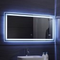 Aquamarin Lustro łazienkowe z oświetleniem LED, 120 x 60 cm