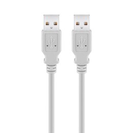 Kabel USB (2.0), USB A M- USB A M, 1.8m, szary, High Speed